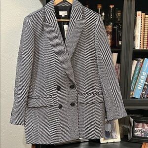 LOFT Black and White Blazer